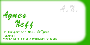 agnes neff business card